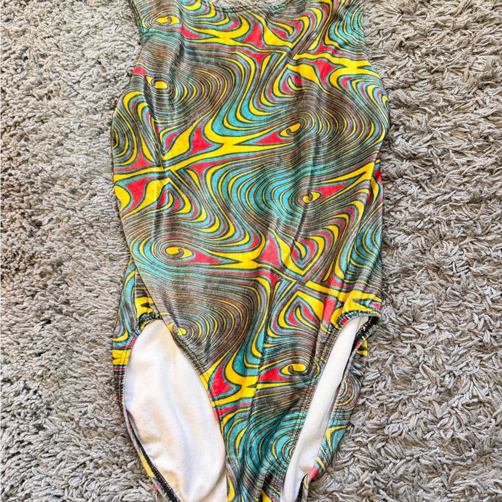 Psychedelic Velour Bodysuit
